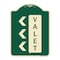 Signmission Designer Series Valet Left Arrow, Green & Tan Heavy-Gauge Aluminum Sign, 24" x 18", G-1824-22770 A-DES-G-1824-22770 - alternate 1